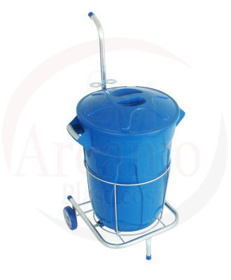 Carrinho Funcional RP c/ 01 Cesto para Limpeza