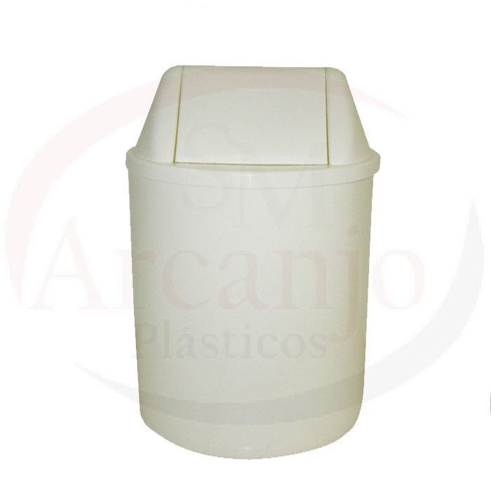 Cesto Plástico RP c/ 29cm de Altura c/ tampa vai e vem 12 L (Pacote c/ 12 unidades)