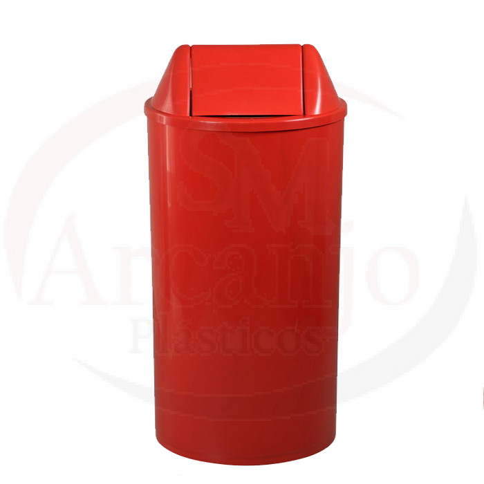 Cesto Plástico RP c/ 50cm de Altura c/ tampa vai e vem 22 L