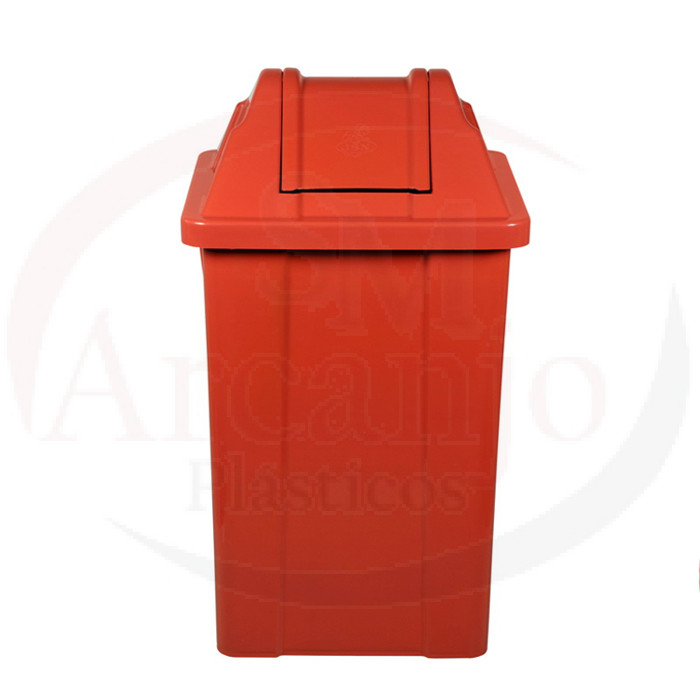 Cesto Quadrado RP 60 Litros c/ tampa Vai e Vem