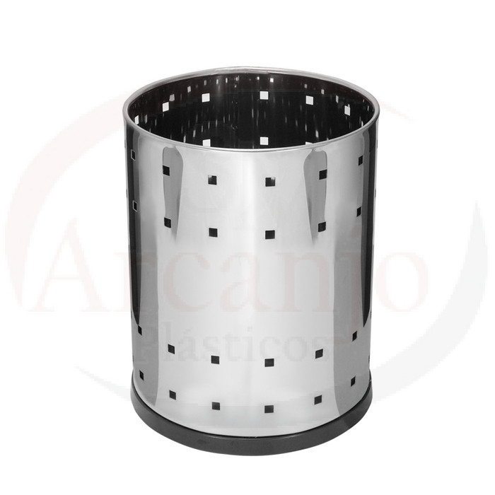 Cesto Telado RP em Aço Inox s/ Tampa 13 L