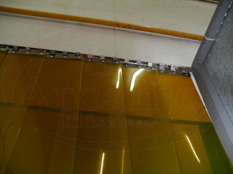 Cortina de PVC Amarela RP 2mm m² (Sob Medida)